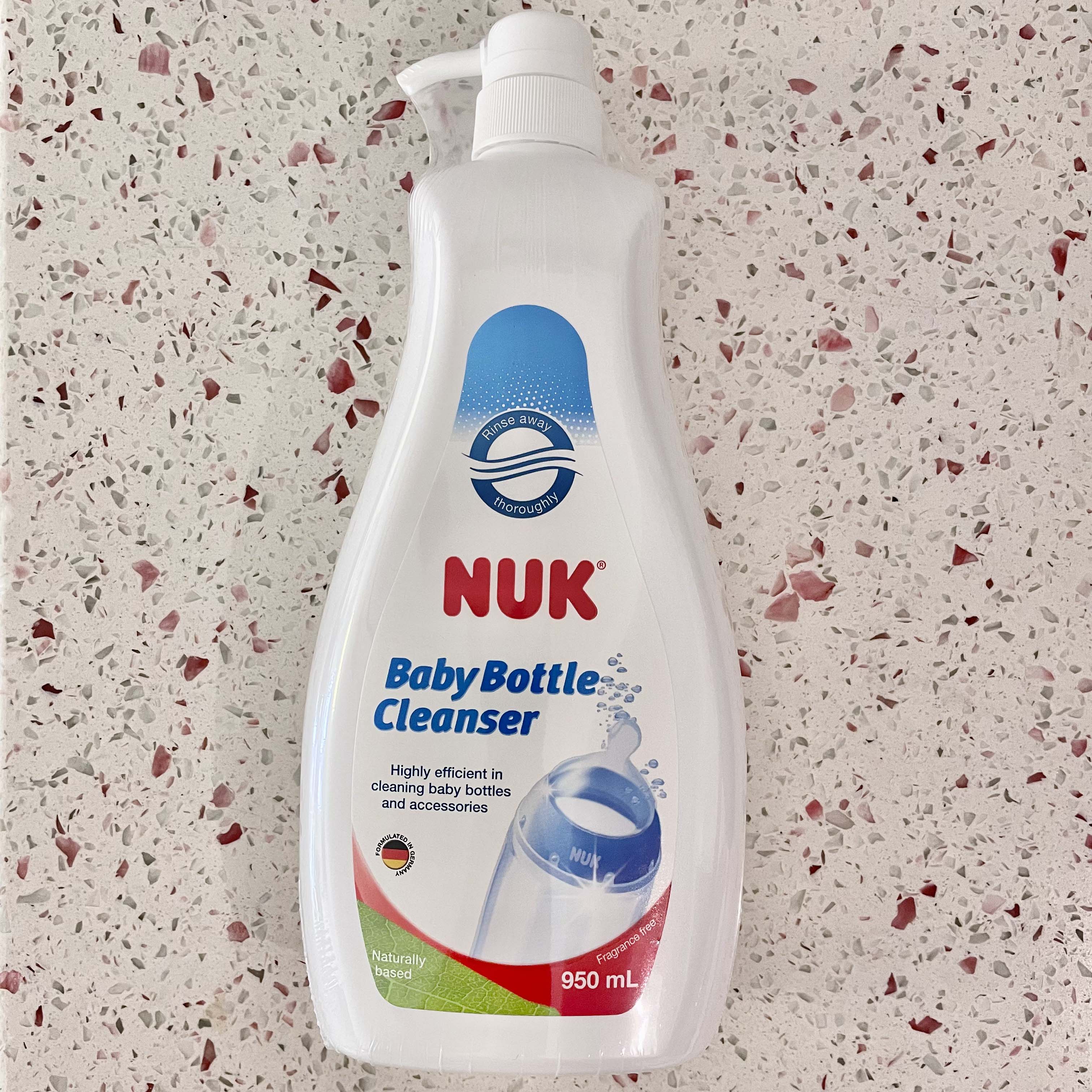 NUK进口奶瓶清洁液宝宝专用奶嘴餐具玩具清洗剂家用不伤手950ml