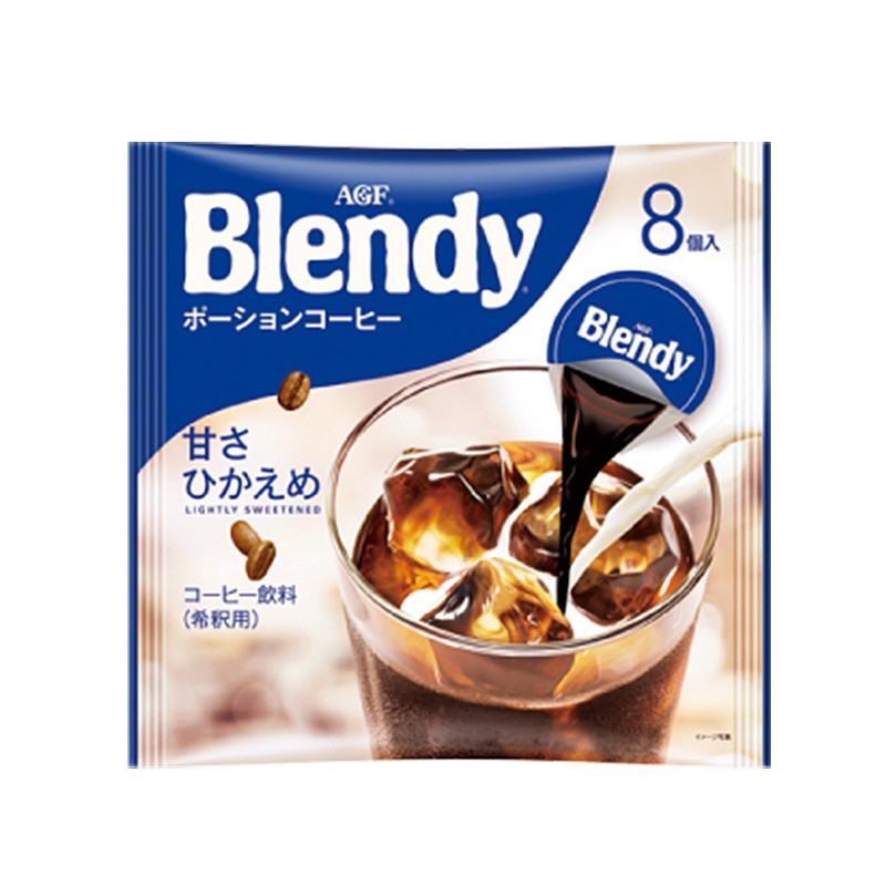 日本进口AGF blendy布兰迪浓缩液体胶囊速溶冰咖啡黑咖啡无糖低卡
