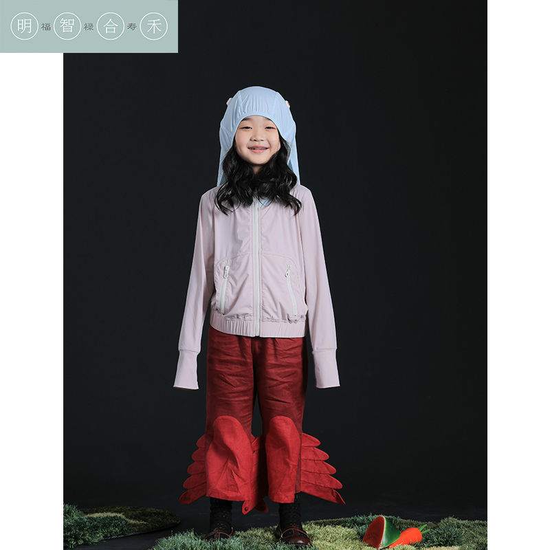 明智合禾原创设计儿童亲子凉感防晒衣兔子造型凉感防紫外线外套