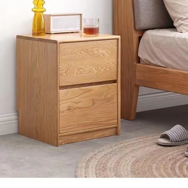 厂家直销全实木床头柜橡木储物柜简约床头收纳柜北欧小户型置物柜
