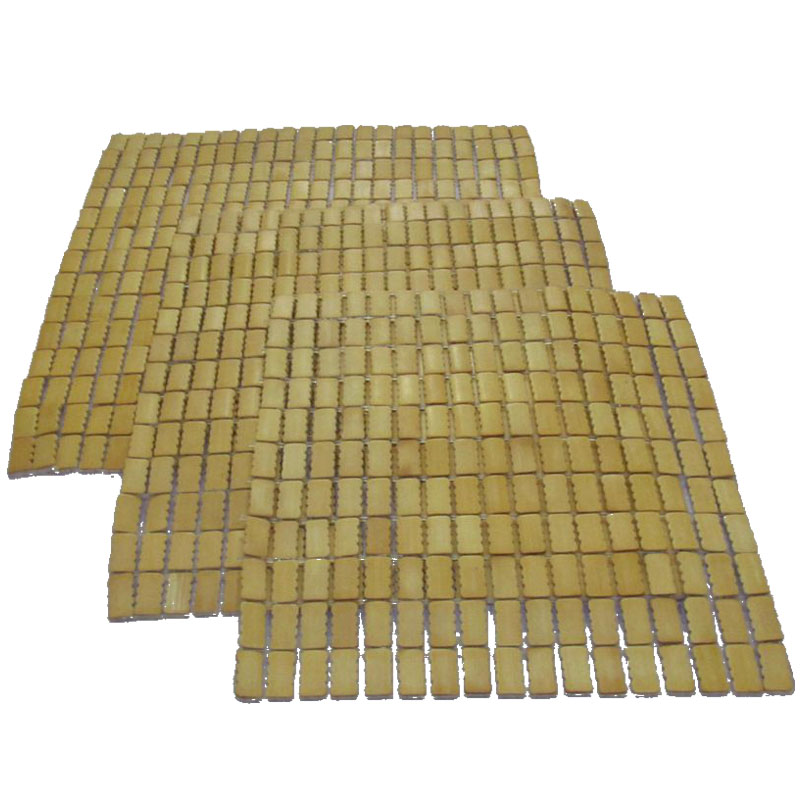 夏季产品库存甩卖处理37  47多规格竹黄色方形凉感竹块垫冷感椅垫