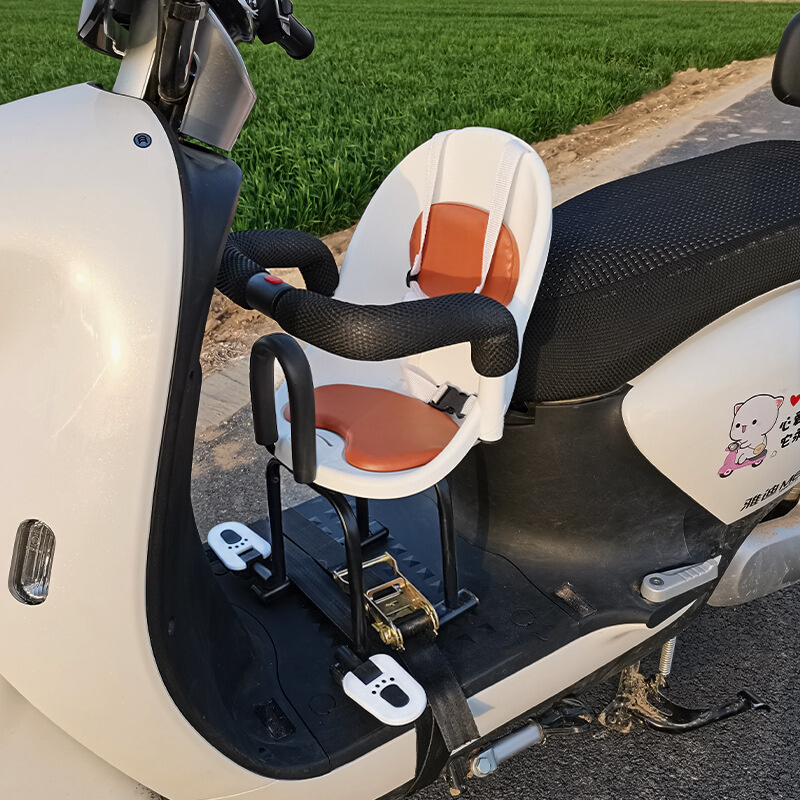 电动车儿童通用前置安全座椅宝宝摩托车护栏安全绑带减震婴儿座椅