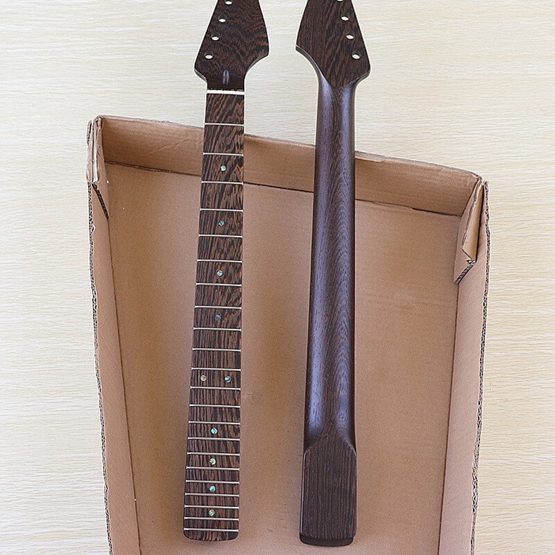 弦622品鸡翅木琴颈电吉他琴颈组装配件吉他哑光琴柄吉他乐器配件