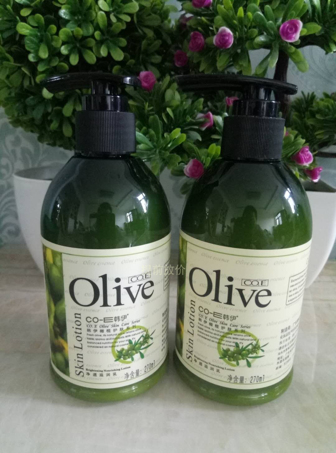 2瓶装包邮韩伊橄榄Olive净透滋润乳270ml身体乳液补水保湿