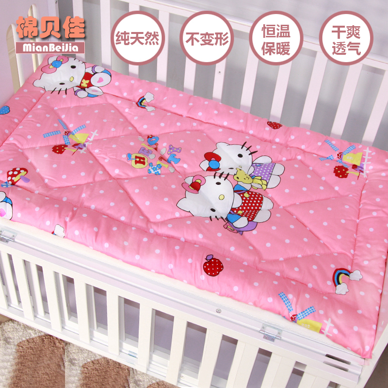 定做幼儿园垫被婴儿床垫纯棉褥子婴儿床垫子宝宝卡通冬夏两用午睡