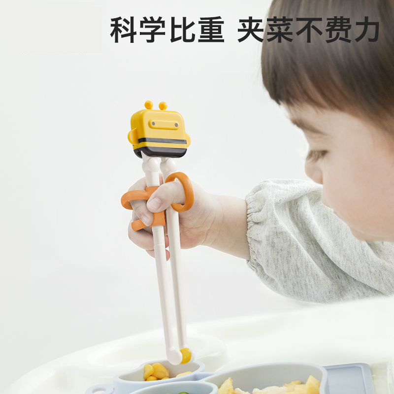 幼儿园儿童学习筷子宝宝训练矫正辅助筷子餐具套装小童1-3-5-6岁