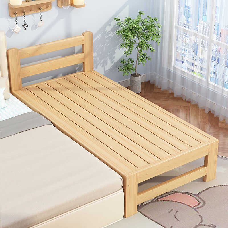 拼接床加宽床边实木儿童床带护栏侧边定制单人小床婴儿床拼接大床