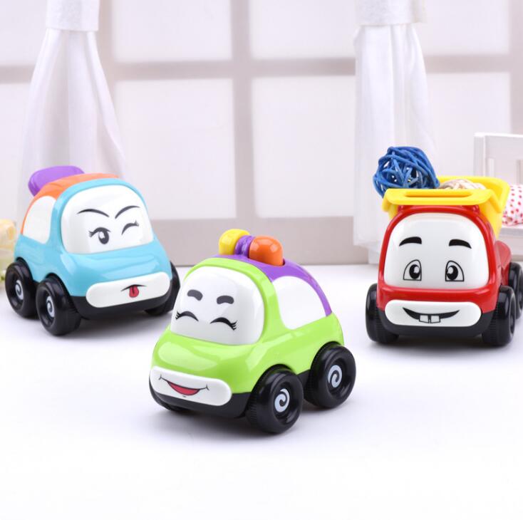 宝宝玩具男孩工程车惯性车警车 益智儿童卡通小汽车玩具车1-3岁4