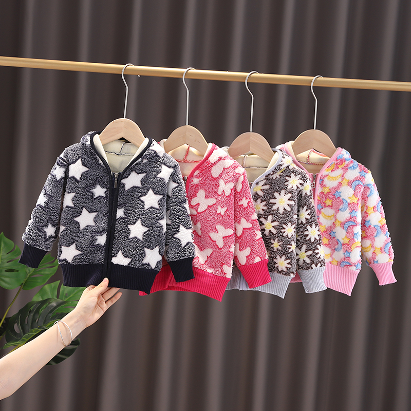 女童外套秋季新款韩版童装宝宝针织上衣男童儿童小孩洋气毛衣开衫