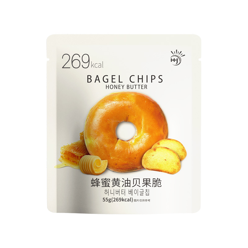 一袋包邮韩国风味九日牌国产蜂蜜贝果干面包干脆片健康饼干小零食