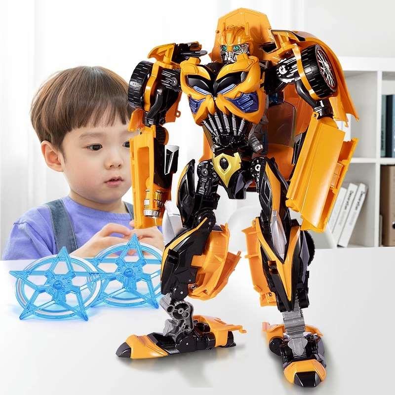 高档正版变形玩具儿童金刚擎天汽车柱机器人合金版大黄蜂模型男孩