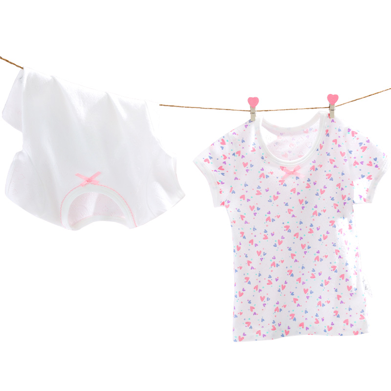 女童短袖t恤纯棉夏装女宝打底儿童半袖婴儿上衣夏季宝宝a类女小童