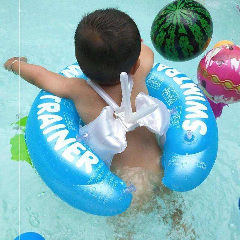 婴儿游泳圈趴圈幼儿童1p-3岁2小孩坐圈6个月0宝宝背心式家用腋下