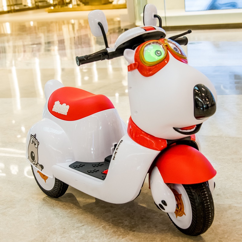 新款儿童电动摩托车三轮车男女孩宝宝电瓶车小孩充电遥控玩具车可
