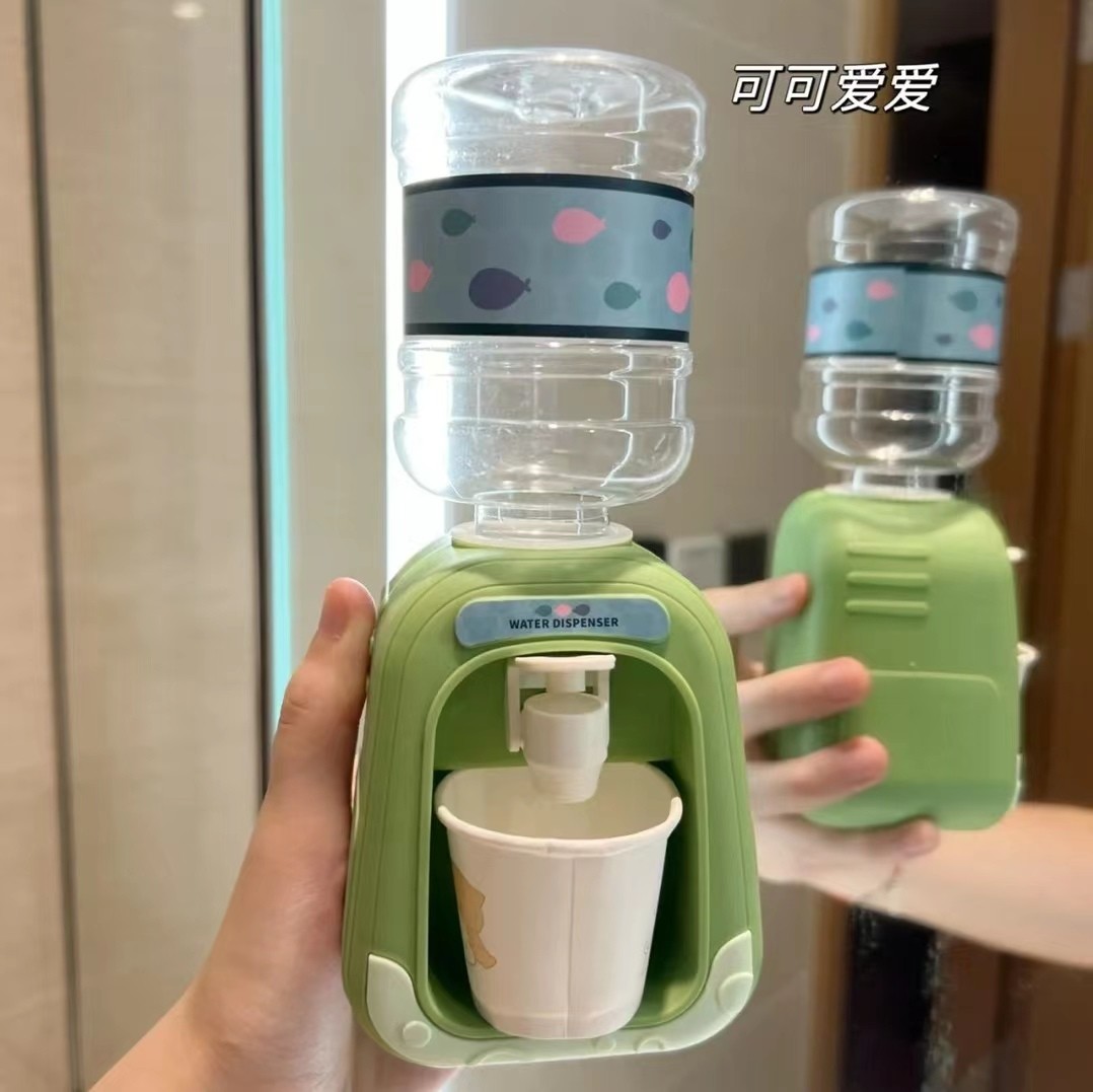 儿童饮水机迷你过家家厨房能出水小型趣味仿真饮料机宝宝卡通玩具