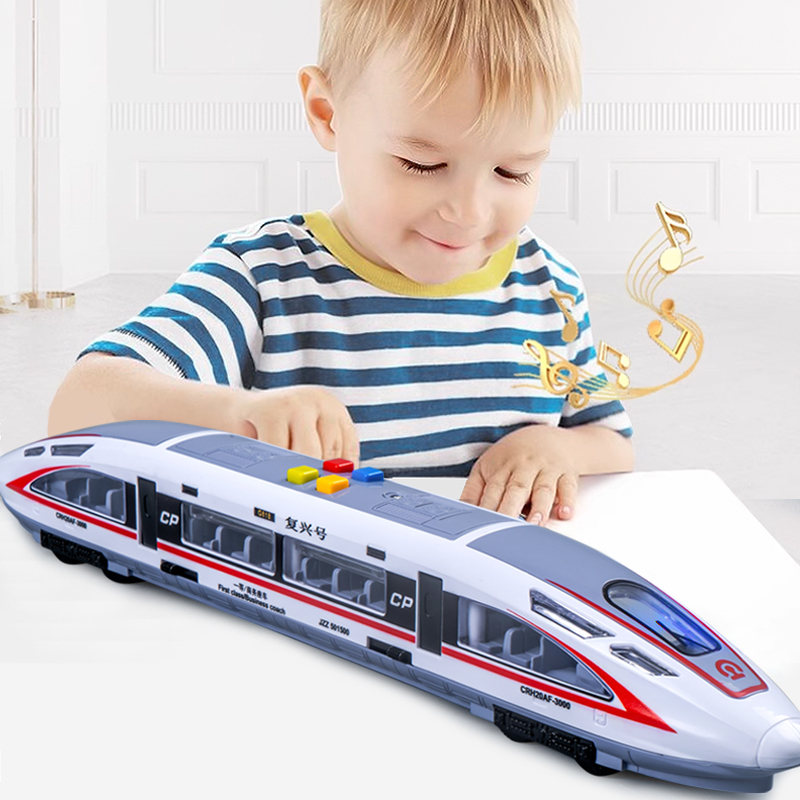 高铁火车玩具儿童复兴号动车模型和谐号仿真电动列车宝宝益智早教