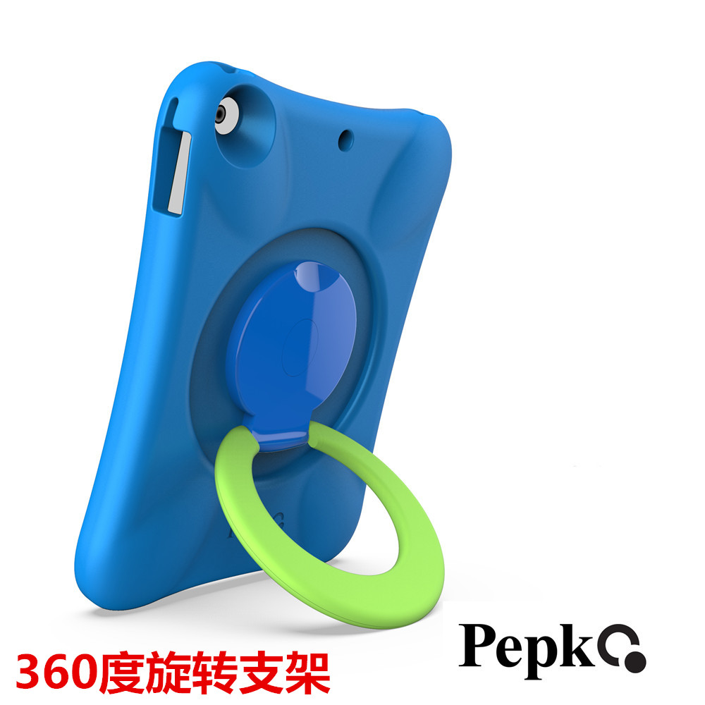 pepkoo适用苹果10.2寸ipad7保护壳360度旋转支架pro 10.5儿童防摔