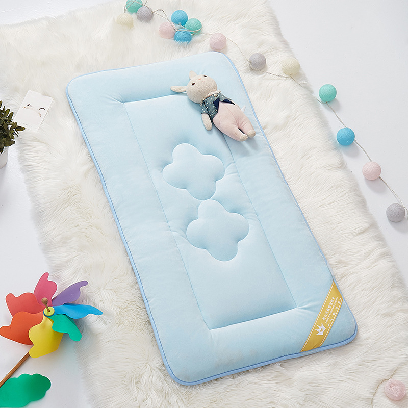 新品儿童床垫幼儿园午睡床垫婴儿床榻榻米水晶绒床垫褥子可水洗可