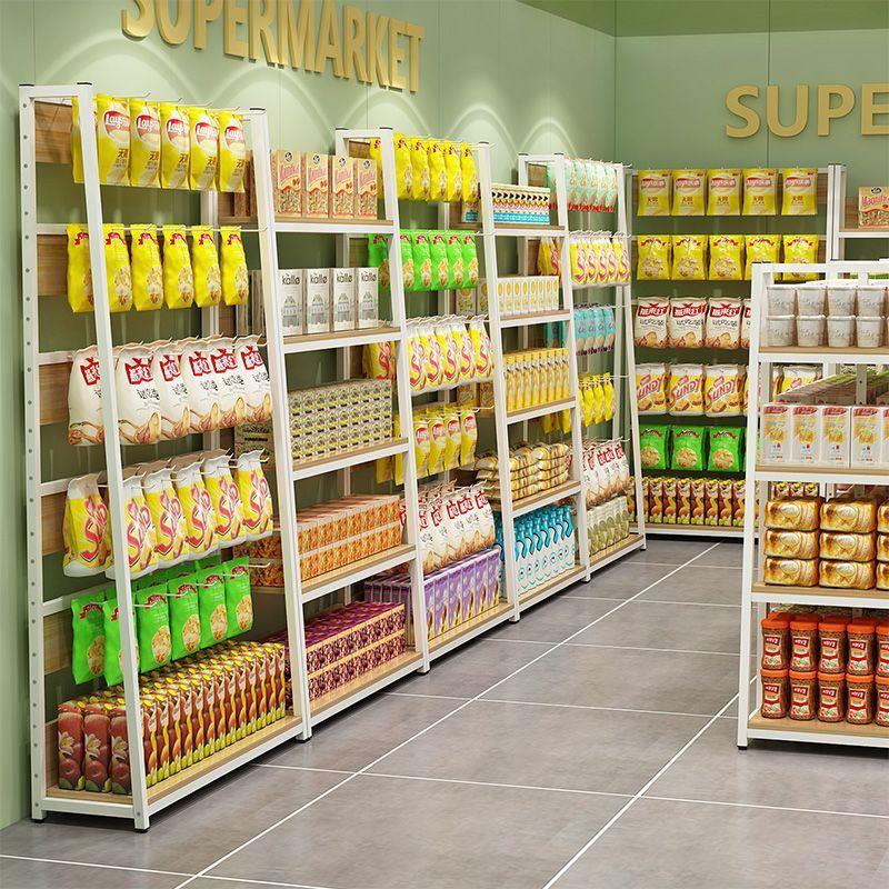 超市货架展示架便利店单面食品饮料母婴文具店中岛展示柜