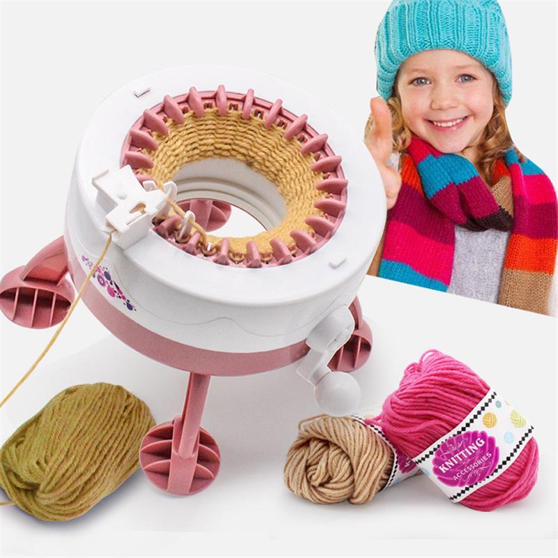 跨镜小号DIY编织机22针星星圆筒织羊毛机毛线过家家玩具689B-1