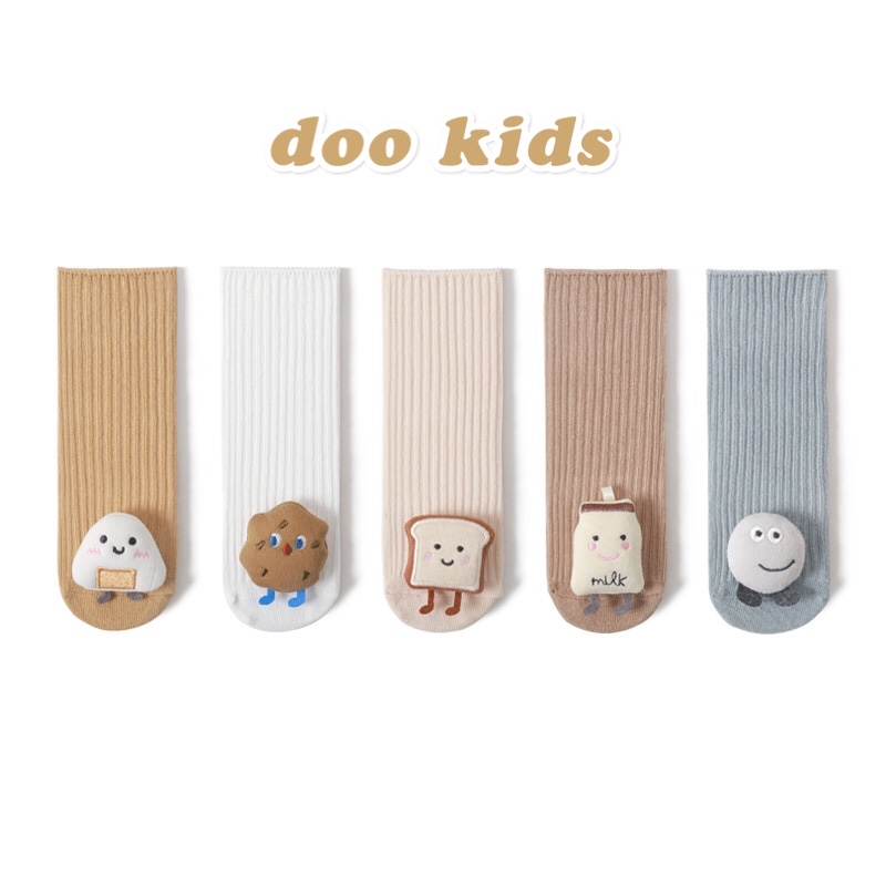 22新款韩版可爱婴儿双针精梳棉卡通中筒宝宝袜新生儿防滑学步袜子