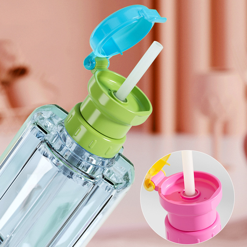 矿泉水吸管盖饮料瓶盖子转换硅胶儿童宝宝外出喝水神器吸管瓶盖