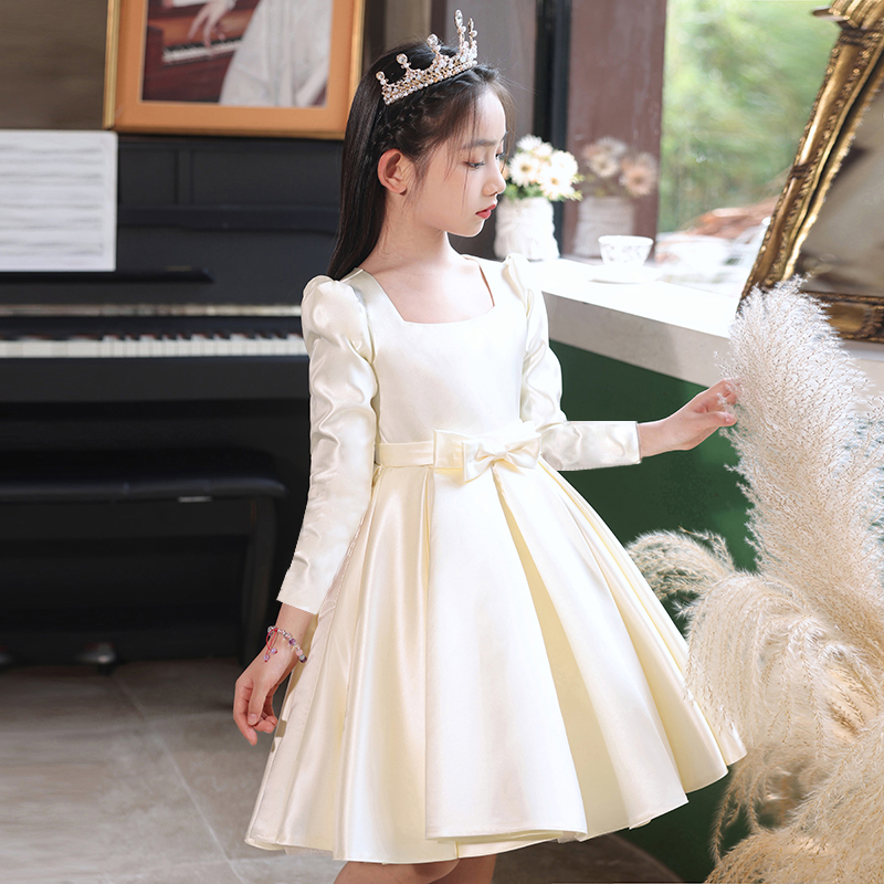 女童生日礼服高端儿童花童公主裙小女孩主持人钢琴比赛演出服婚礼
