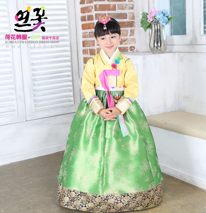 女孩舞台演出韩式女童韩国大长今朝鲜族民族服装儿童韩服H-E01520