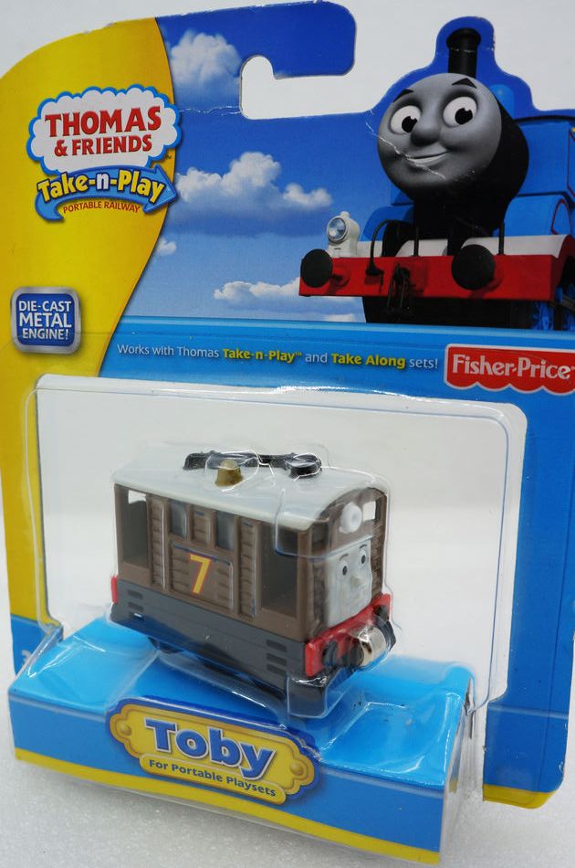 托马斯和朋友们合金磁性小火车头托比 惯性车模玩具 Thomas Toby