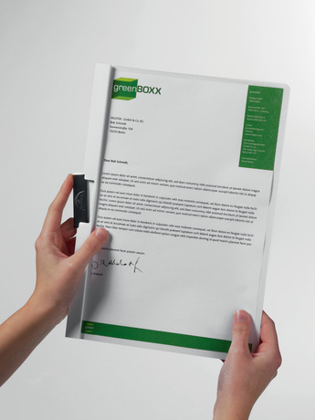 DURABLE 22005 德国杜拉宝浅绿色A4钢夹文件夹A4文件夹可夹30张纸
