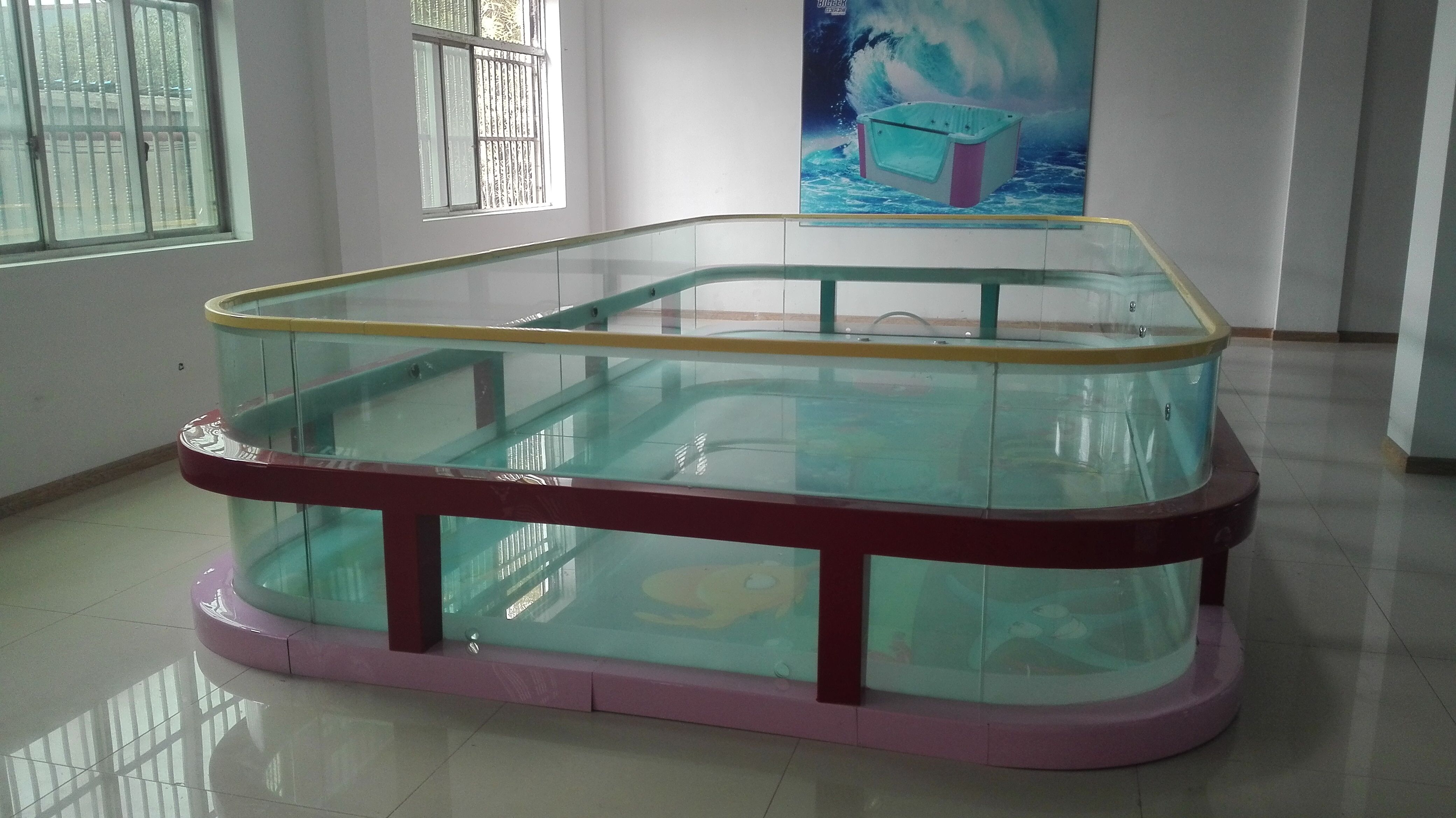 可组装亚克力游泳池婴儿游泳馆设备婴幼儿游泳池儿童游泳大池子