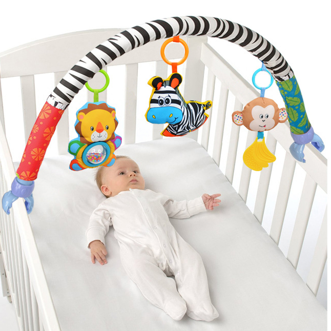 SOZZY婴儿车夹床夹子宝宝bb床铃摇铃BB器3-6-9个月新生儿安抚玩具