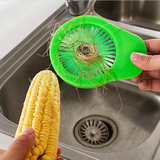 创意厨房玉米细缝去须刷水果清洗刷子软毛瓜果蔬菜清洁手动洗菜器