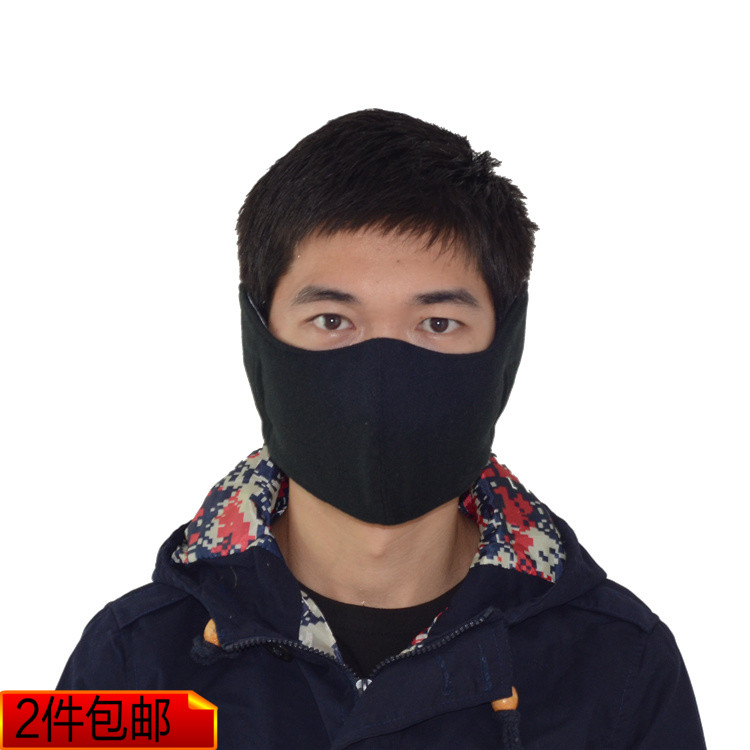韩国时尚黑潮男个性情侣口罩女冬季加厚防寒保暖护耳防风面罩包邮