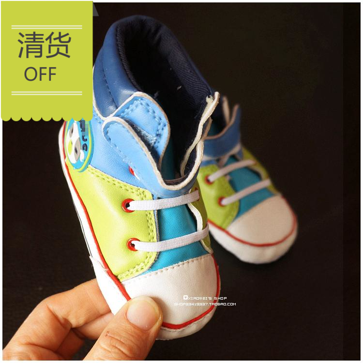 春秋 男女宝宝鞋子步前鞋 婴儿软底学步鞋 色彩鲜单短靴 小码9cm