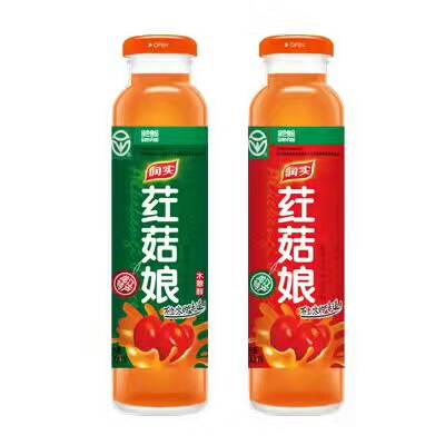 东北特产润实荭菇娘果汁龙江依兰300毫升8瓶红菇娘饮料木糖醇