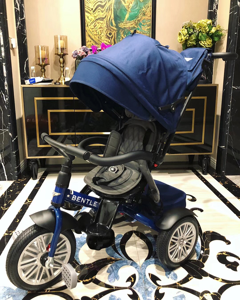 定制睿妈家Bentley 宾利 婴儿多功能推车三轮车 儿童自行脚踏车玩
