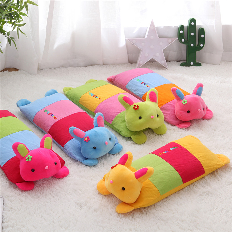 婴儿枕头兔宝宝荞麦皮枕芯纯棉加长枕套1-3-6-10岁儿童卡通定型枕