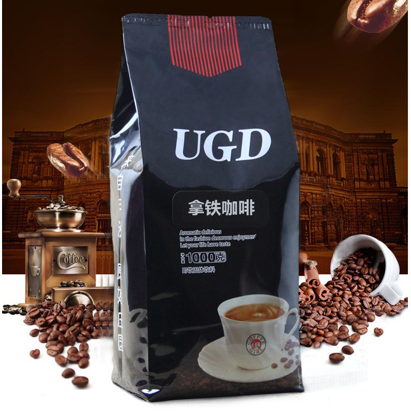 UGD速溶咖啡粉丝滑拿铁咖啡冲饮 大包装商用卡布奇诺蓝山摩卡炭烧