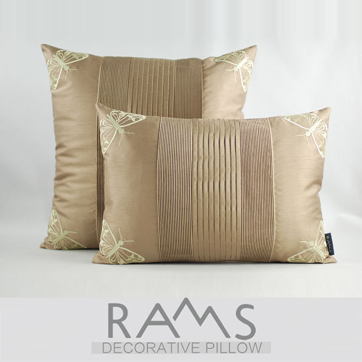 RAMS简约现代样板房抱枕新中式沙发靠垫酒店床头靠包靠枕套不含芯