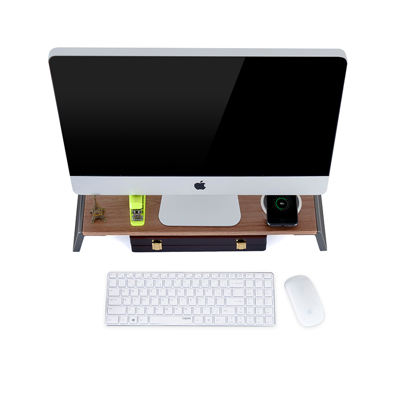 -显示器增高笔记本电脑底座垫笔记本木质托架键盘架20北欧简约办