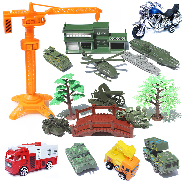 军事散件模型 军车坦克战舰航母装甲车儿童益智玩具礼物沙盘配件