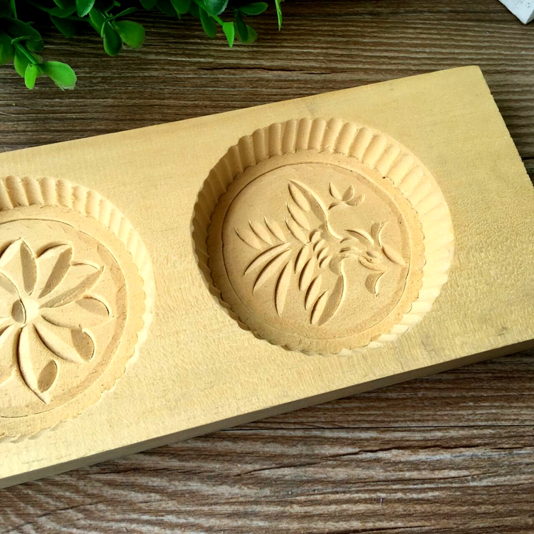 包邮阳江炒米饼模具叶贴酥角小油角模板传统手工木制饼印年糕糕点