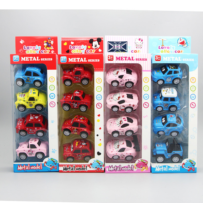 宝宝小车合金儿童玩具车回力惯性小汽车玩具女孩男孩迷你1-2-3岁