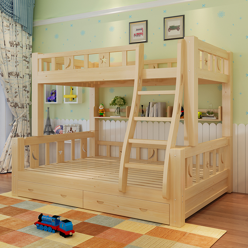 上下床儿童床双层床1.2/1.5米二层子母床成人上下铺多功能组合床