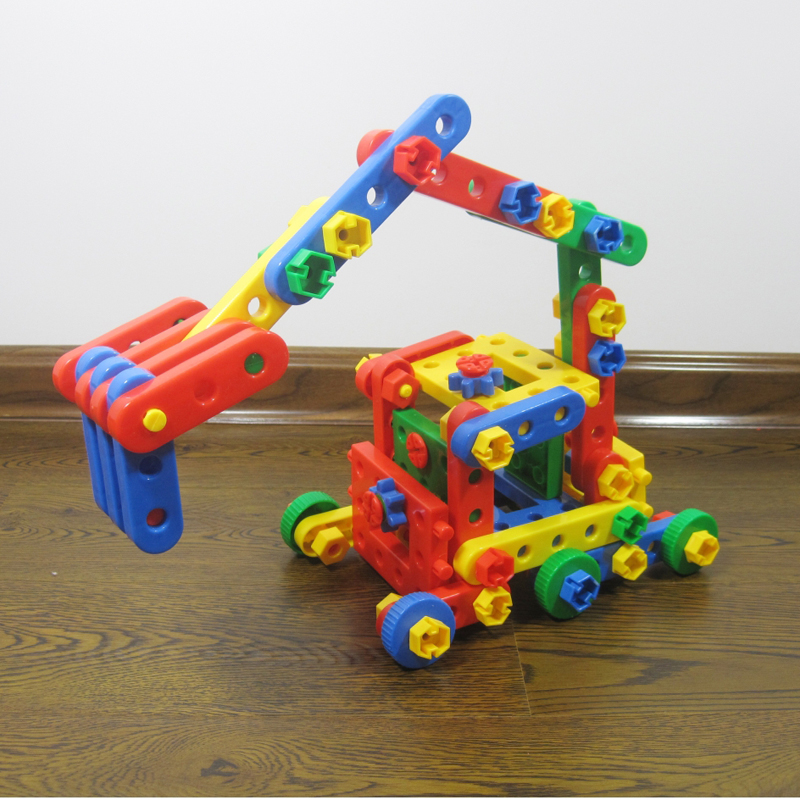 幼儿园儿童益智拆装积木可拼装卸 百变螺母螺丝组合 拼装玩具包邮