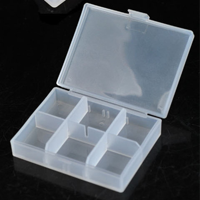 利客来六格便携半透明药盒旅游外出扣式带盖小药盒分格药盒