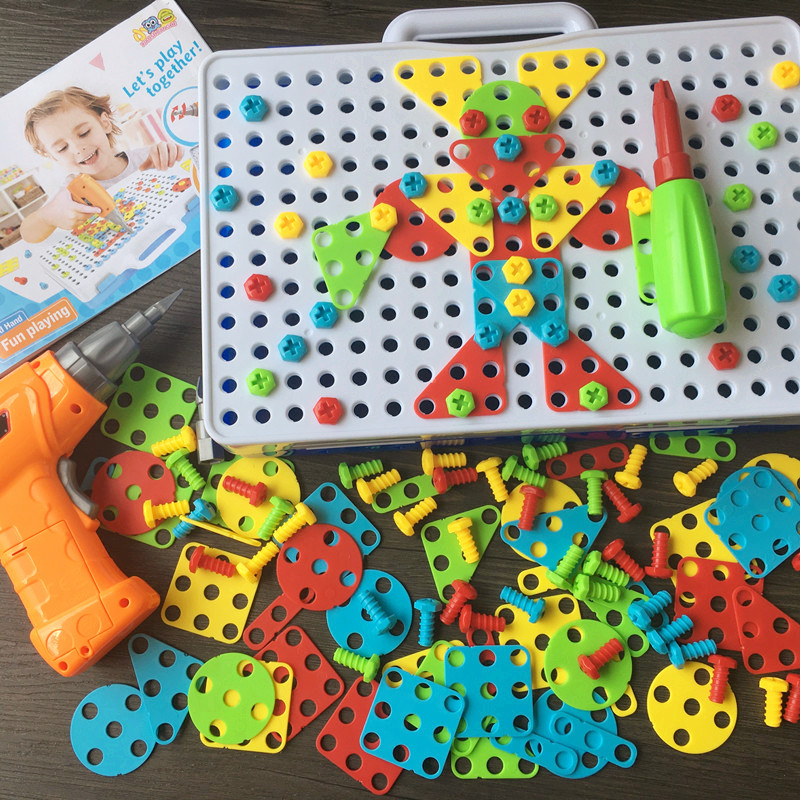 高档拧螺丝玩具3-4-5-6周岁儿童益智拆装组合拼装玩具男女孩宝宝