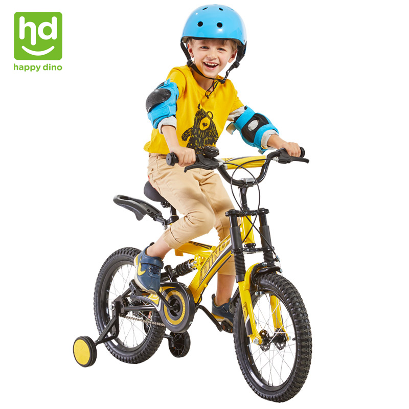 小龙哈彼16寸儿童男孩城市山地避震自行车LB1697脚踏童车辅助单车