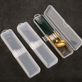 筷子盒学生式便携餐具盒子儿童放装筷子勺子收纳盒化妆刷透明空盒